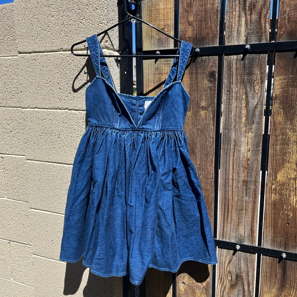 Selkie NWT Denim Babydoll “The Sunshine Dress” Dress Size XS, Never Worn!